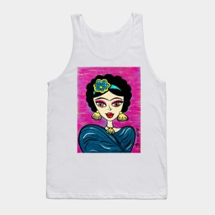 Frida_baby azul profundo Tank Top